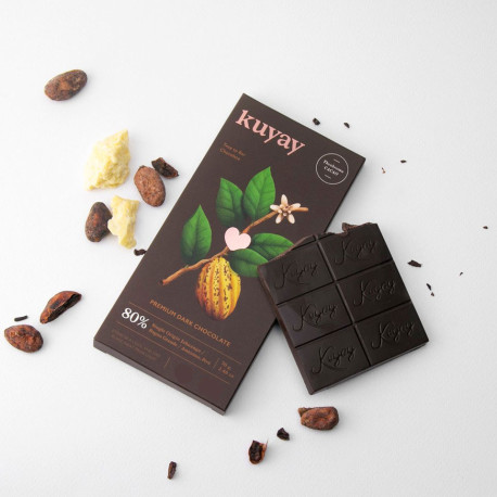 Tablette de Chocolat péruvien Noir 80% Kuyay 70g - EL INTI - La Boutique péruvienne